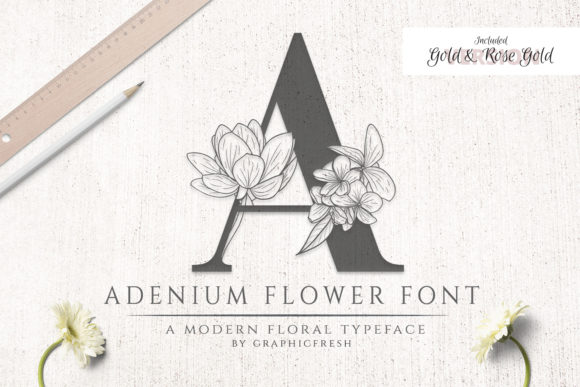 Adenium Flower: A Timeless Serif Font Inspired by Nature’s Elegance