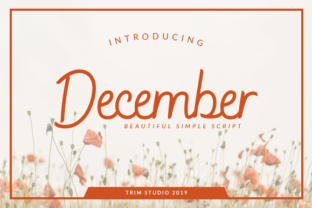 December: A Simple Script Font with Warmth