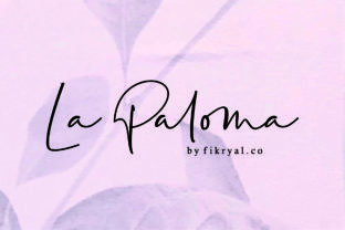 La Paloma: The Handwritten Font That Feels Like a Signature
