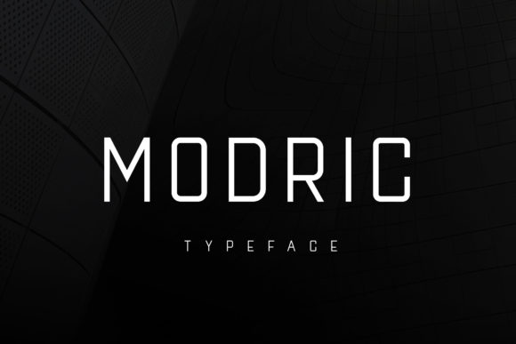 Modric: A Bold, Focused Display Font for High-Impact Visual Communication
