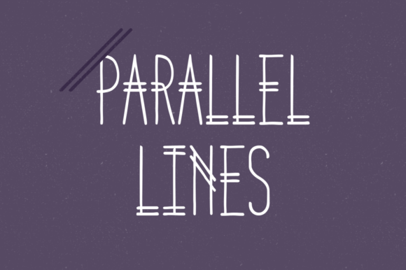 Parallel Lines: A Distinctive Display Font for Expressive Visual Identity