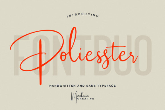 Poliesster: Bold Lettering, Rich Alternates
