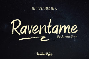 Raventame: A Handwritten Brush Font Built for Authentic Visual Communication