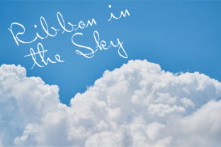 Ribbon in the Sky: A Handwritten Font That Feels Like a Thoughtful Note